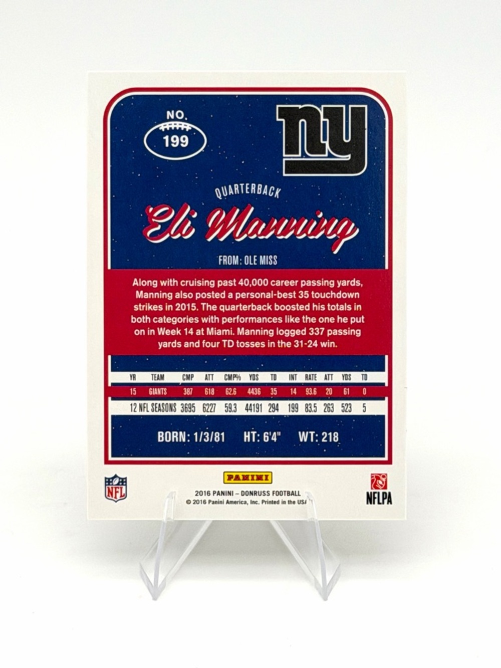 Manning Family Cards Lot Set Peyton Archie Eli MVP Upper Deck Panini Football - Picture 6 of 6